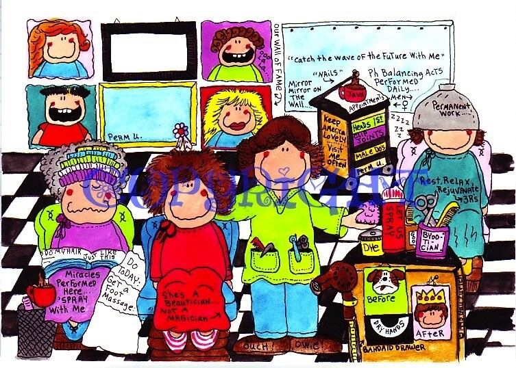 Hair Stylist Cartoon Gift