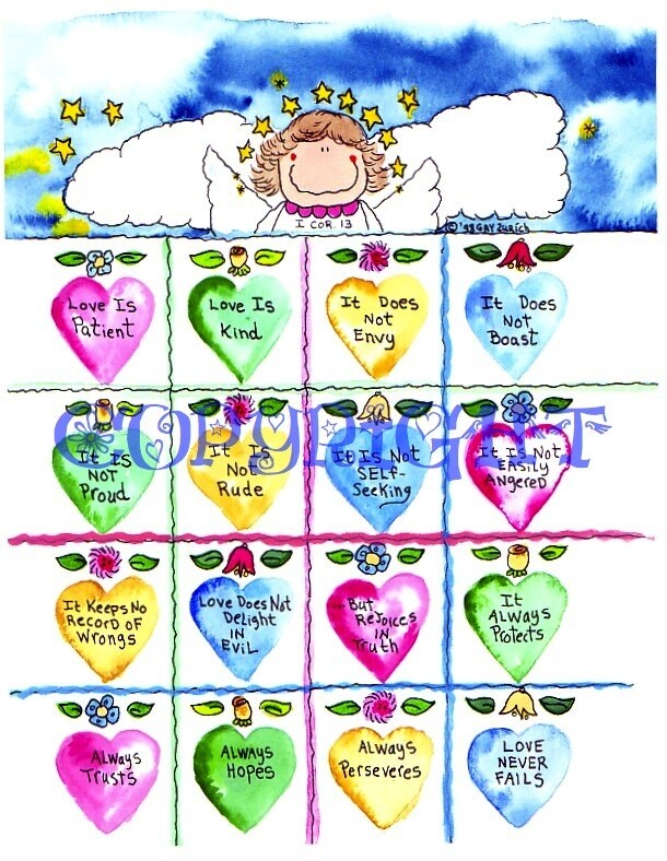 1 Corinthians 13 Cartoon Gift