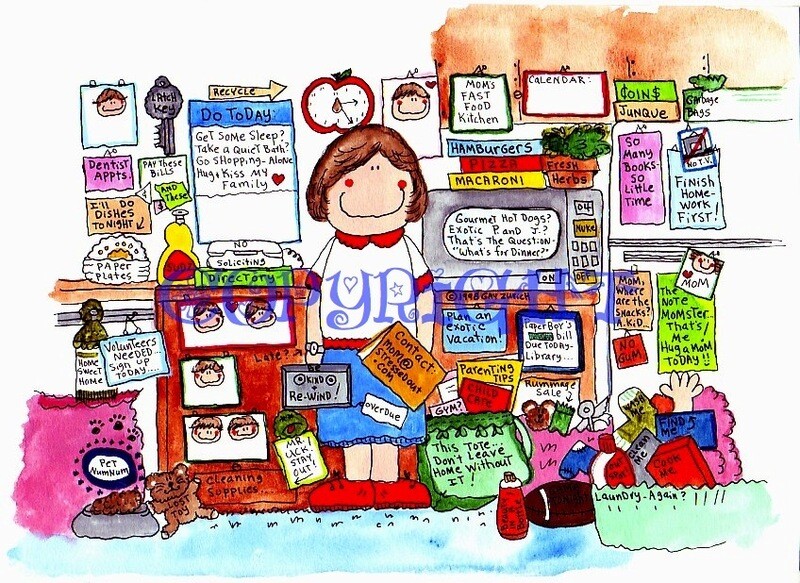 Modern Mom Cartoon