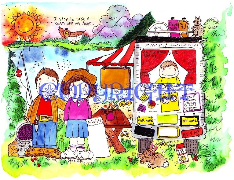 Recreational Vehicle Cartoon