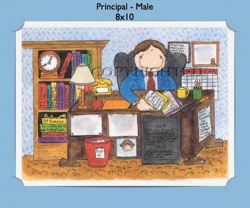 Principal Male  - Personalized Cartoon Gift