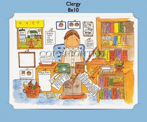 Clergy - Personalized Cartoon Gift