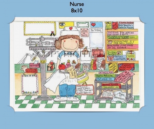 Nurse Female  - Personalized Cartoon Gift