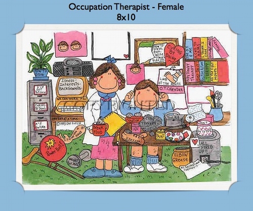 Occupational Therapist Female  - Personalized Cartoon Gift