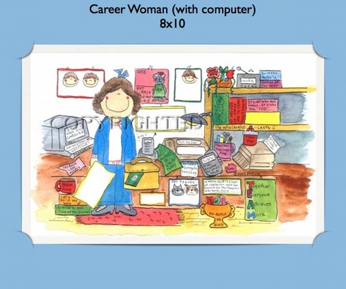 Business Woman  - Personalized Cartoon Gift