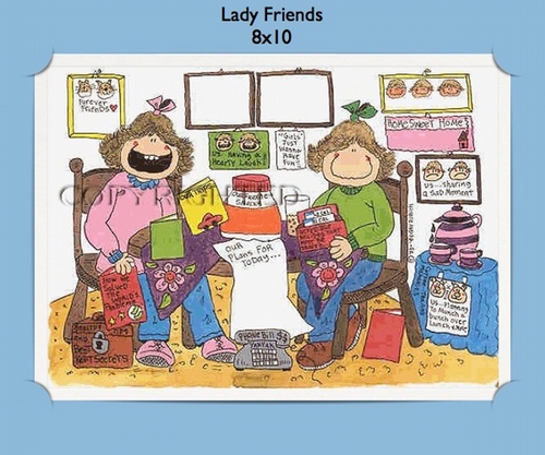 Lady Friends  - Personalized Cartoon Gift