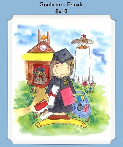 Graduate - Personalized Cartoon Gift