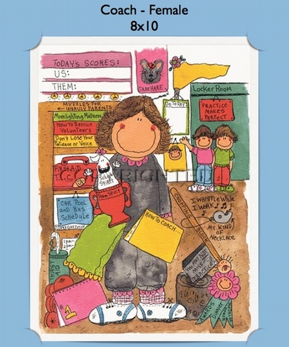 Coach - Personalized Cartoon Gift (Female)