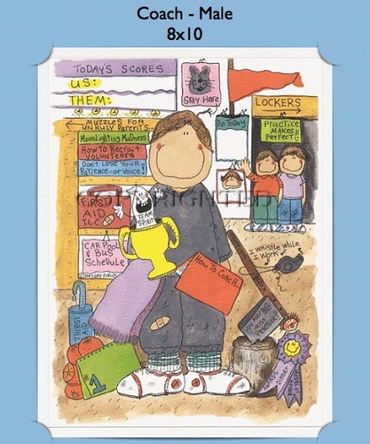 Coach - Personalized Cartoon Gift (Male)