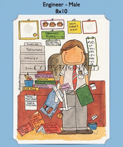 Engineer - Personalized Cartoon Gift