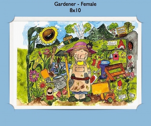 Gardener - Personalized Cartoon Gift