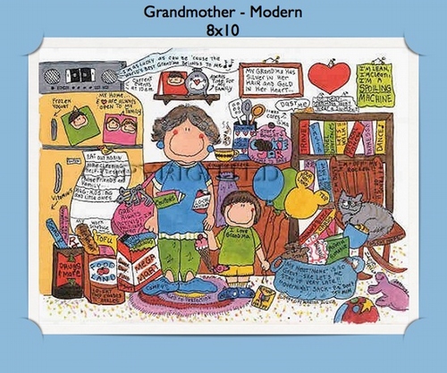 Grandmother - Personalized Cartoon Gift
