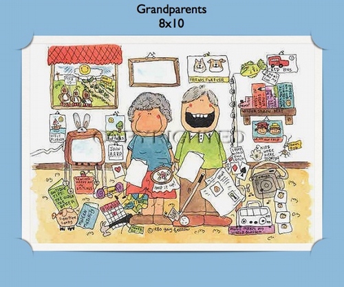 Grandparents - Personalized Cartoon Gift