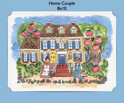 Home Couple - Personalized Cartoon Gift