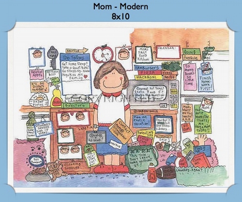 Mom Modern  - Personalized Cartoon Gift