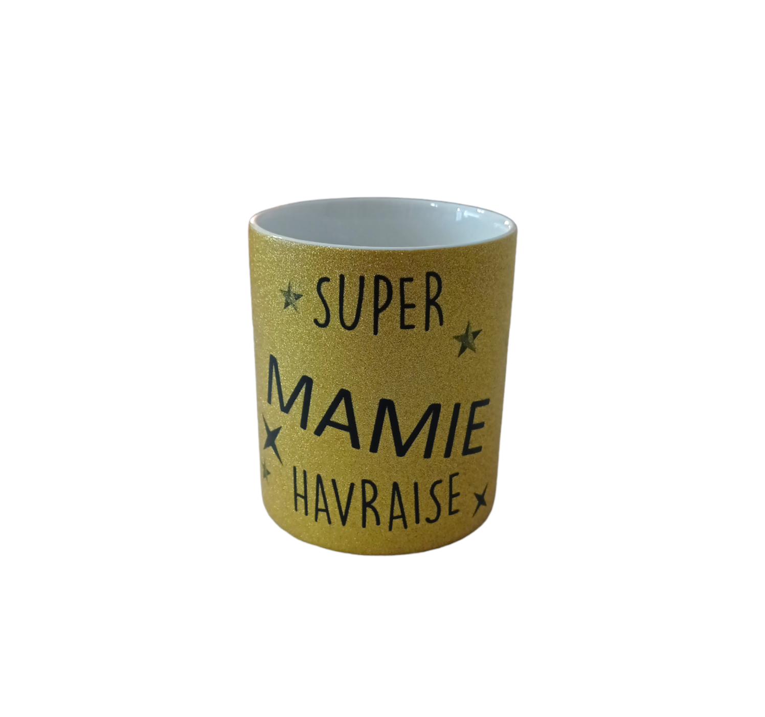 Mug Glitter Super Mamie