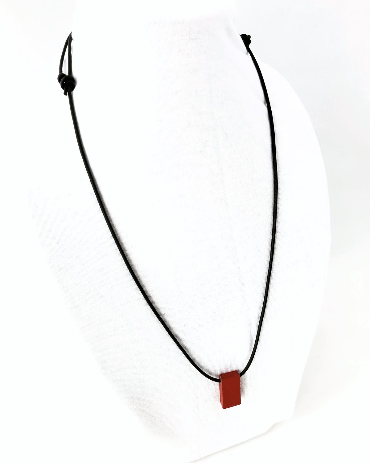 Golden Gate Bridge Leather Slipknot Necklace