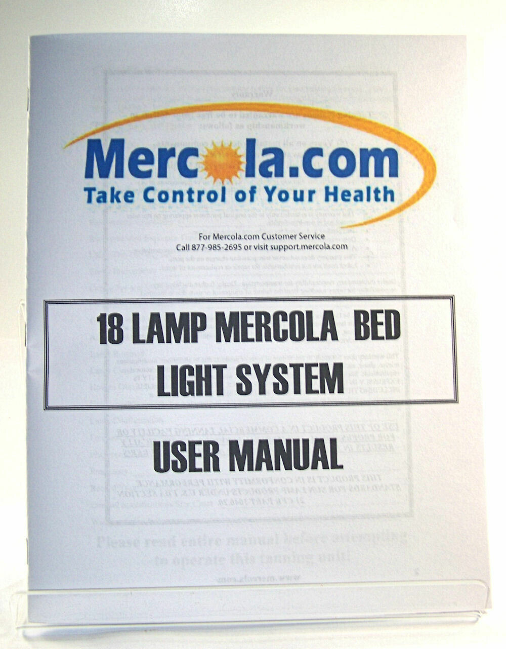 Mercola 18 D Lite Tanning Bed User Manual D Lite DOWNLOAD ONLY