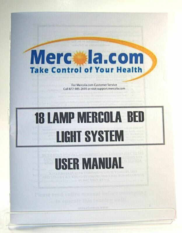 Mercola 18 D Lite Tanning Bed User Manual D Lite DOWNLOAD ONLY