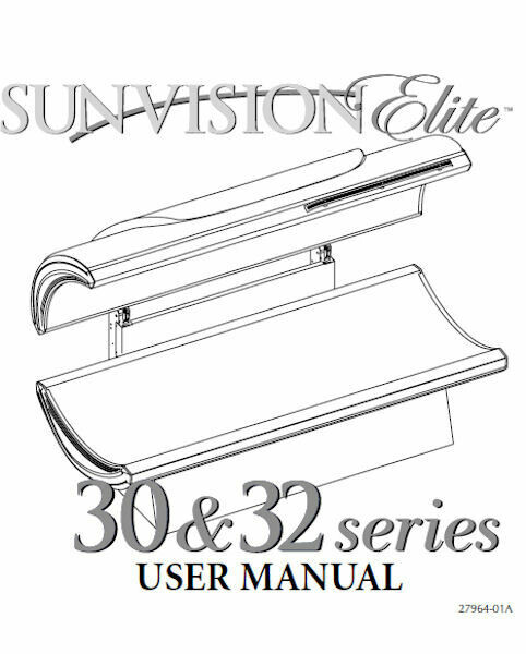 SunVision Elite Tanning Bed User Manual PRINTED