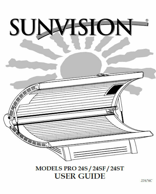 SunVision Pro 24S 24SF 24ST User Manual PRINTED