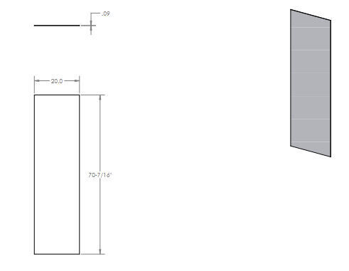 Acrylic for Light Your Way Fixture Compact Light Fixture, Model SL-12