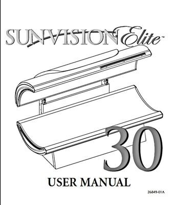 PRINTED User Manual Sunvision Elite 30 Operation Manual