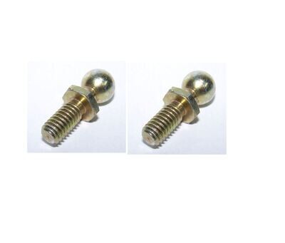 2 Pack 13MM Ball Stud Ball End 5/16  Thread 1/2 Long