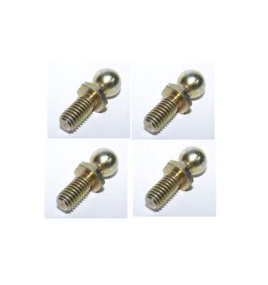4 Pack 13MM Ball Stud Ball End 5/16  Thread 1/2 Long