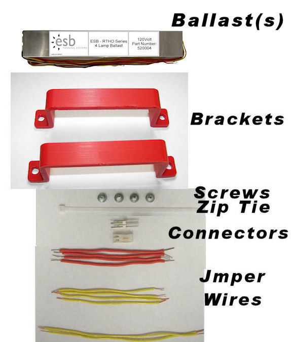 Ballast 4-Lamp 120V Conversion Kit (18-pin to RT ballast Retro-fit kit)