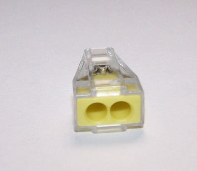 2-Way Terminal Block (2X12 AWG Max. Cu Pushwire J Box Connector, Wago Style)