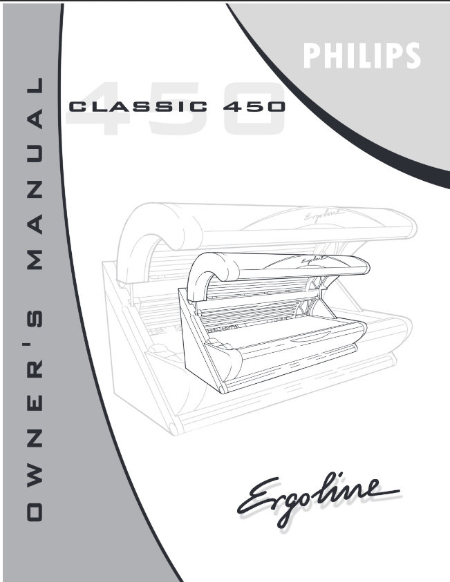 Ergoline Classic 450 Tanning Bed User Manual PRINTED