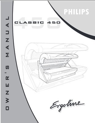 Ergoline Classic 450 Tanning Bed User Manual DOWNLOAD