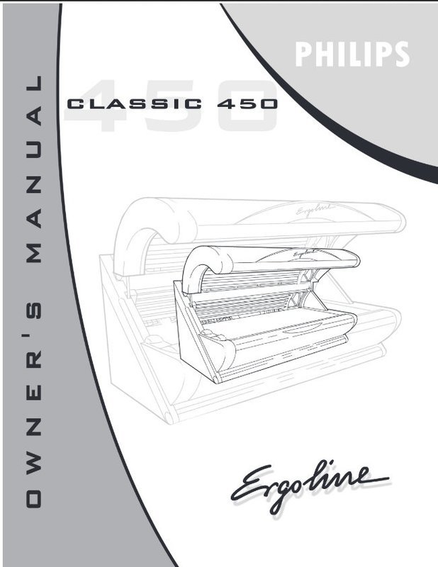 Ergoline Classic 450 Tanning Bed User Manual PRINTED