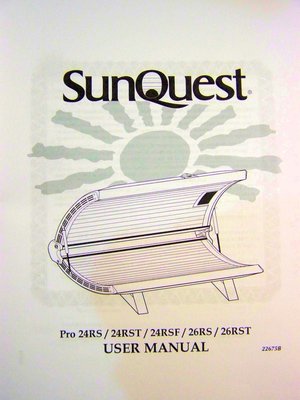SunQuest User Manual Pro 24RS 24RST 24RSF 24RS 26RST PRINTED Manual