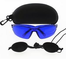 IPL Technician Set Safety Glasses Goggles Protective Eyeglass Case UV Laser OD+4