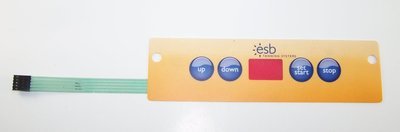 Timer Overlay Control Panel Ribbon Cable Decal 4 Button Touchpad