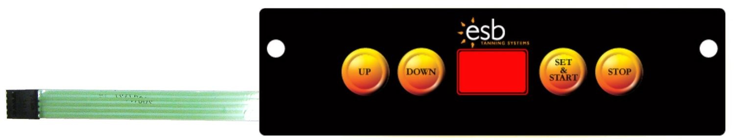 Timer Overlay, control panel, Touchpad ESB 4 Button Timer