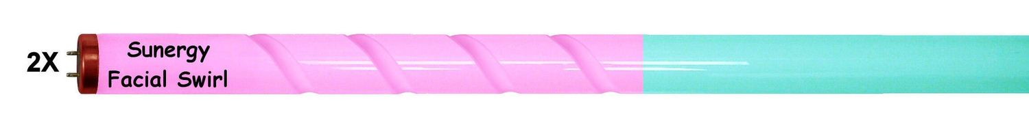 2 Pack Sunergy Facial Swirl Tanning Lamps 20 min.
