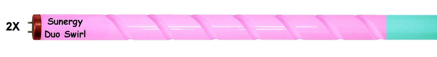 2 Pack Sunergy Duo Swirl Tanning Lamps 20 min.