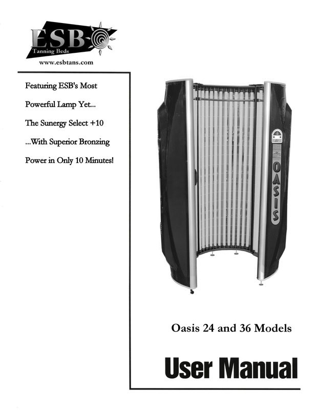 Manual, ESB Booth User Manual, PRINTED Oasis Series Booths