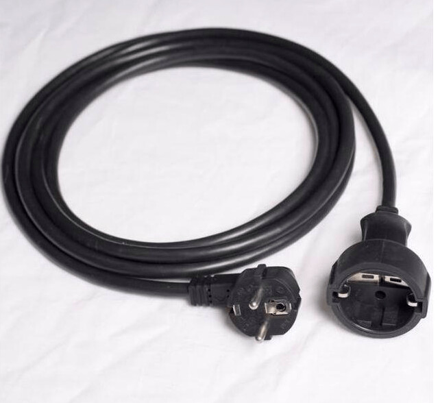 Rallonge blindée Danell 3 mètres noir, 1.5 mm² Ref 56