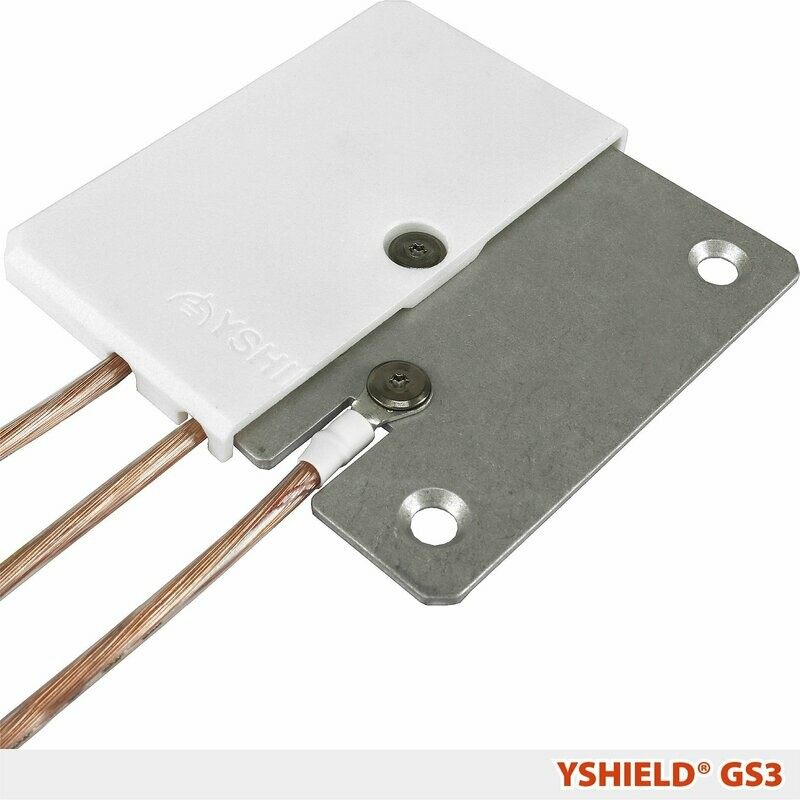 Plaque de mise à la terre GS3 YSHIELD 80 X 80 mm Réf 191