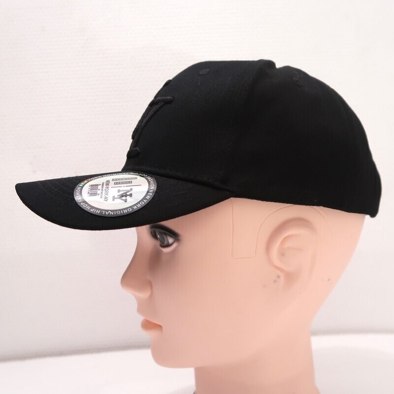 Casquette mixte New York adulte anti-ondes YN noir sur fond noir hautes et basses fréquences Swiss Shield® ULTIMA™ -42 dB biocompatible Réf. 244