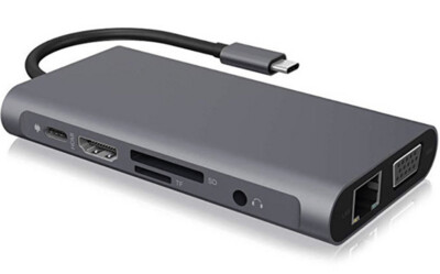 HUB - USB / 8 en 1 et 10-en-1 ! de Type C vers VGA + RJ45 prise 4K, HDMI ...