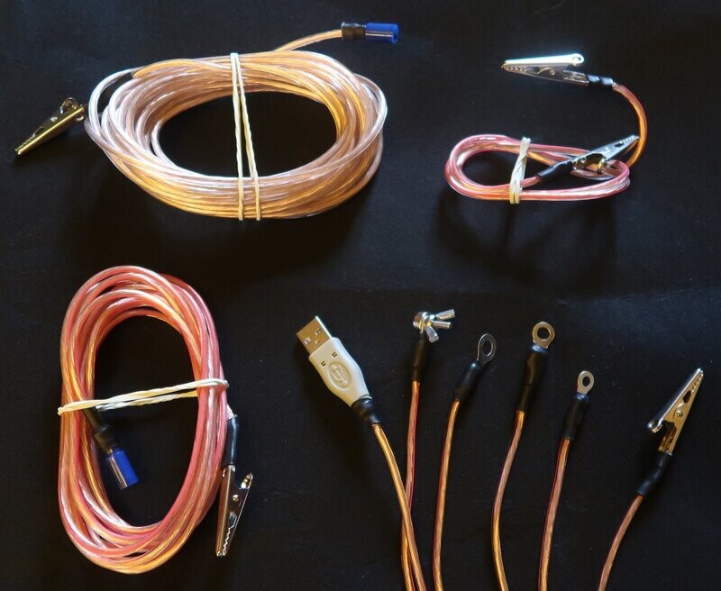 Kit de solutions de mise à la terre de 11 câbles ! 9 embouts + 2 rallonges / Kit diagnostiqueur Réf 332