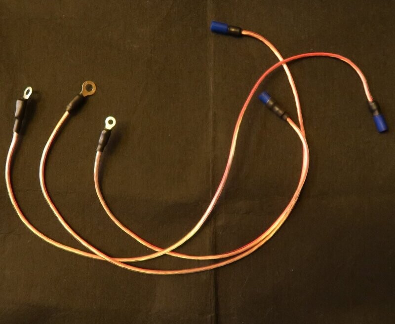 Câble de mise à la terre, douille cylindrique / œillet 4mm, 5mm, 6mm, 8mm de 20 cm à 25 mètres (oeillet) Réf 21