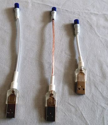 Câble de mise à la terre 2.5 mm²  USB / Douille cylindrique de 20 cm à 25 mètres pour  box internet Réf 20