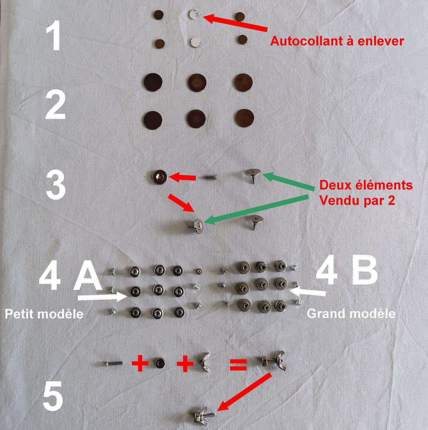 Aimant néodyme (puissant) pour rideaux, baldaquin ou solution de fermeture.