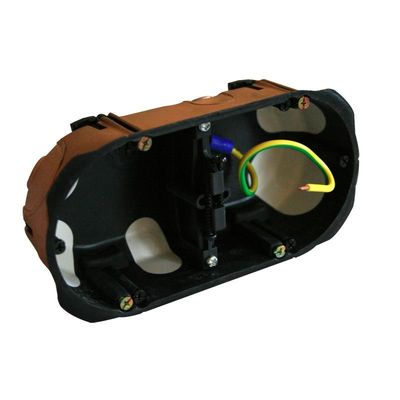 Boîtier blindé double rond étanche à l’air pour cloisons sèches Ø 67 mm profondeur 40 mm Réf 274